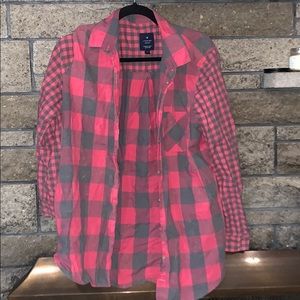American Eagle red flannel